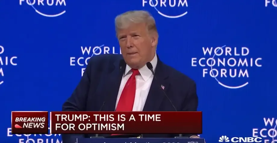 Il discorso del Presidente Trump al World Economic Forum 2020‎ di Davos