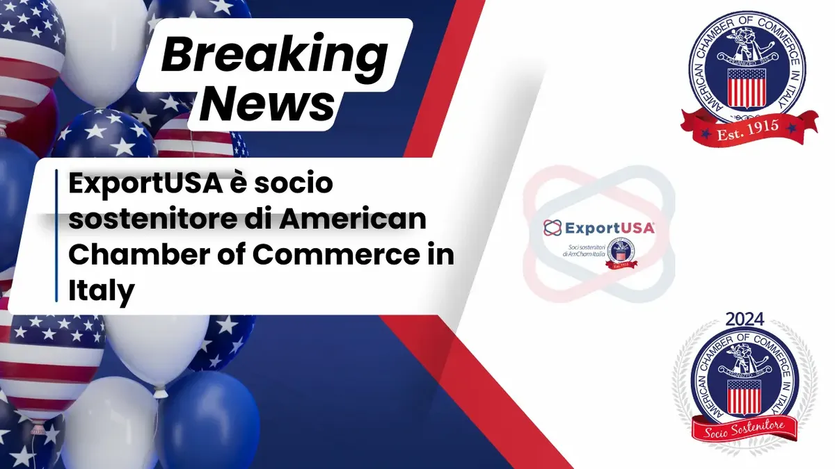 ExportUSA socio sostenitore di American Chamber of Commerce in Italy