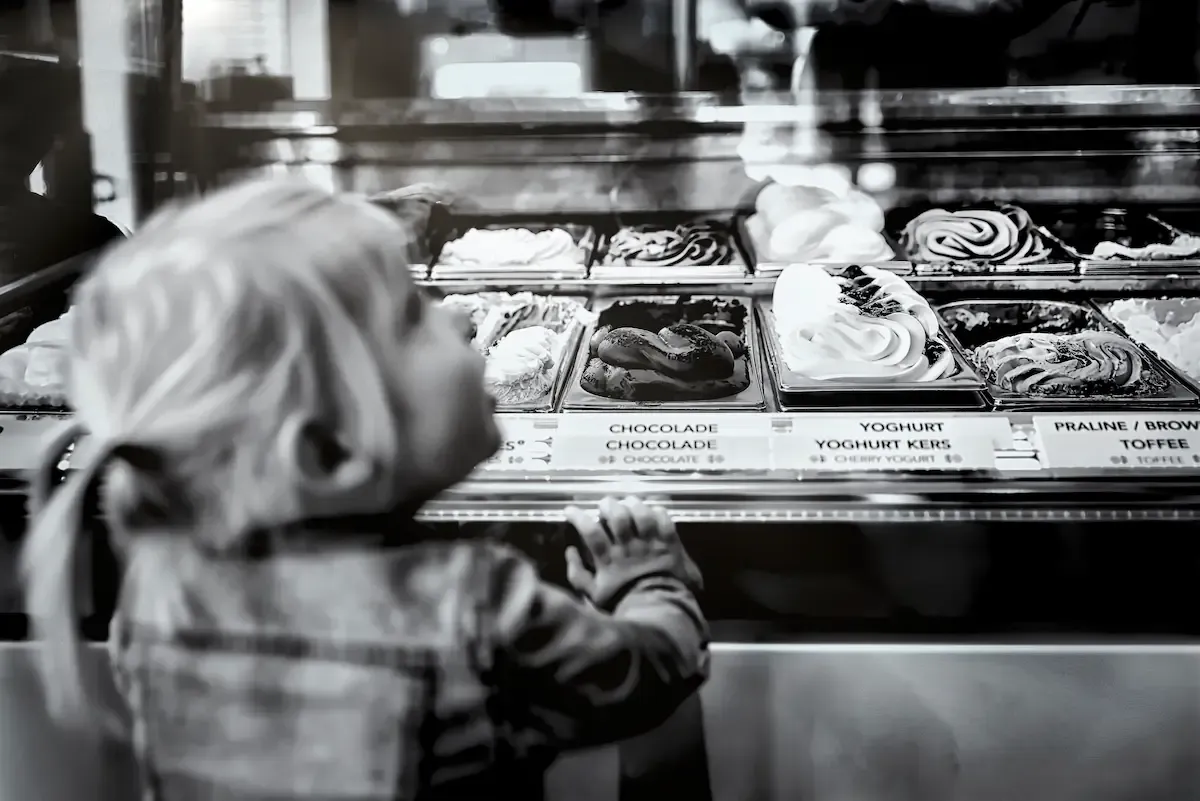 interno di una gelateria italiana a new york